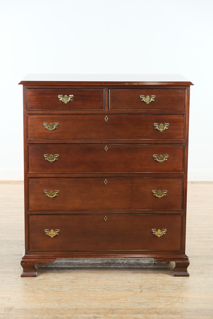 Craftique Heirloom Mahogany Chest of Drawers – 6 Drawer Mellow Finish