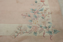 Load image into Gallery viewer, Chinese Peking Wool Rug 66 x 103 Pink Floral Art Deco Style Area Rug
