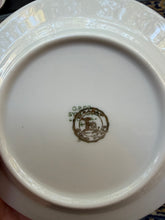Load image into Gallery viewer, Antique O.P.Co. Syracuse China Decorative Plate – “Classical Scene” Gold Filigree &amp; Cobalt Rim
