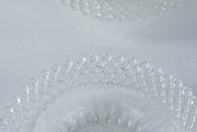 Load image into Gallery viewer, Vintage Clear Pressed Glass Diamond Point Berry Bowls Set of 6
