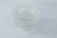 Load image into Gallery viewer, Vintage Clear Pressed Glass Diamond Point Berry Bowls Set of 6
