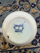 Load image into Gallery viewer, Antique Keller &amp; Guérin Lunéville Oversized Cup – Flow Blue Floral Motif, French Porcelain c.1890s
