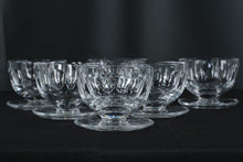 Load image into Gallery viewer, Waterford Sheila Claret Footed Dessert Glasses – Set of 6 Crystal Bowls, 3.25” Tall – Marked Waterford (Two Sets Available)
