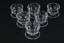 Load image into Gallery viewer, Waterford Sheila Claret Footed Dessert Glasses – Set of 6 Crystal Bowls, 3.25” Tall – Marked Waterford (Two Sets Available)
