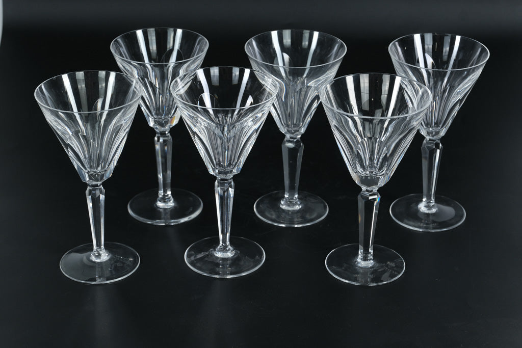 Set of 6 Waterford Crystal Sheila Claret White Wine Glasses – Stamped –  Craze Furniture and Antiques