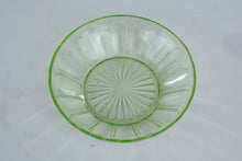 Load image into Gallery viewer, Vintage Hocking Colonial Knife and Fork Green Depression Glass Bowl 7 Inch
