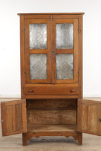 Load image into Gallery viewer, 70&quot; Tall Tin Punched Pie Safe Cabinet
