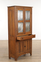 Load image into Gallery viewer, 70&quot; Tall Tin Punched Pie Safe Cabinet
