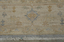 Load image into Gallery viewer, Pakistani Peshawar Chobi Hand Knotted Wool Rug Blue Ivory 71 x 107
