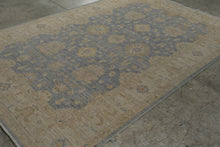 Load image into Gallery viewer, Pakistani Peshawar Chobi Hand Knotted Wool Rug Blue Ivory 71 x 107
