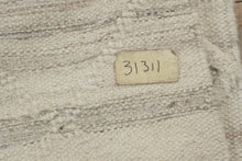 Load image into Gallery viewer, Moroccan Style Ivory Diamond Lattice Flatweave Area Rug 72 x 107 Neutral Wool
