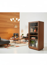 Load image into Gallery viewer, Oak Glass-Front Media &amp; Display Cabinet
