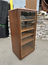 Load image into Gallery viewer, Oak Glass-Front Media &amp; Display Cabinet
