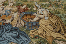 Load image into Gallery viewer, Tapestries Ltd Medieval Ladies in a Field Woven Wall Tapestry 76 x 53
