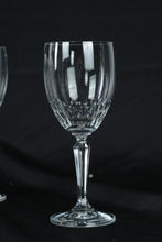 Load image into Gallery viewer, Cut Crystal Wine Glasses with Faceted Stems, AMS1 Pattern by American Stemware, Set of Seven
