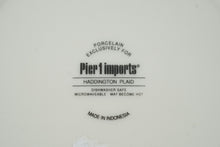 Load image into Gallery viewer, Pier 1 Imports Haddington Plaid Dinner Plates Set of 7 Porcelain 11 Inch
