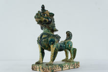 Load image into Gallery viewer, Seven Moons Studios Foo Dog Guardian Sculpture – 1956 Glazed Stoneware Chinese Lion, 13” Tall
