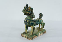 Load image into Gallery viewer, Seven Moons Studios Foo Dog Guardian Sculpture – 1956 Glazed Stoneware Chinese Lion, 13” Tall
