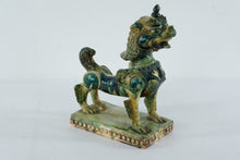 Load image into Gallery viewer, Seven Moons Studios Foo Dog Guardian Sculpture – 1956 Glazed Stoneware Chinese Lion, 13” Tall

