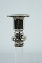 Load image into Gallery viewer, Silver Tone Candlestick With Clear Lucite Column
