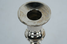 Load image into Gallery viewer, Silver Tone Candlestick With Clear Lucite Column
