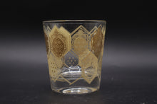 Load image into Gallery viewer, Vintage Cera Glass CGP27 Gold Geometric Old Fashioned Glasses Set of 7
