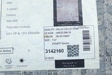 Load image into Gallery viewer, Unique Loom Villa Collection Blue Gray Square Area Rug 7 x 7 Turkey
