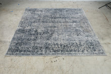 Load image into Gallery viewer, Unique Loom Villa Collection Blue Gray Square Area Rug 7 x 7 Turkey
