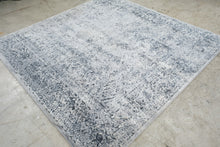 Load image into Gallery viewer, Unique Loom Villa Collection Blue Gray Square Area Rug 7 x 7 Turkey
