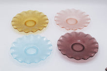 Load image into Gallery viewer, 1960s Indiana Glass Italian Colony Waffle Ruffled Dessert Bowls Set of 4
