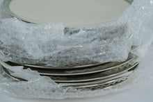 Load image into Gallery viewer, Lenox Adrienne Luncheon Plates, Green Scroll Border, Set of 8 (8")
