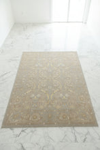Load image into Gallery viewer, Pakistani Haji Jalili Hand Knotted Wool Rug 8 x 11 Neutral Blue
