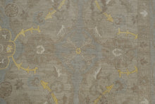 Load image into Gallery viewer, Pakistani Haji Jalili Hand Knotted Wool Rug 8 x 11 Neutral Blue
