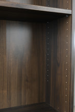 Load image into Gallery viewer, 80 Inch Tall IKEA BILLY Dark Brown Wood Effect Bookcase with Adjustable Shelves
