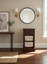 Load image into Gallery viewer, Compact Wood Cabinet with Wire Basket Drawers
