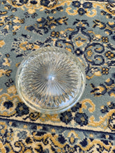 Load image into Gallery viewer, Vintage Pressed Glass Bowl – 6&quot; Cut Crystal Design, Clear Heavy Glass Dish
