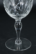 Load image into Gallery viewer, Set of 8 Cut Crystal Wine Glasses – Elegant Vertical Wedge Pattern
