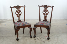 Load image into Gallery viewer, Set of 8 Mahogany Chippendale Dining Chairs with Ball and Claw Feet
