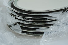 Load image into Gallery viewer, Lenox Adrienne Salad / Dessert Plates, Green Scroll Border, Set of 8 (6.5")
