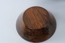 Load image into Gallery viewer, Vintage Set of 8 Turned Wood Bowls Dark Brown 6 Inch
