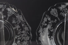 Load image into Gallery viewer, Pair of Vintage Cambridge Rose Point Clear 8&quot; Salad Plates
