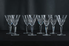 Load image into Gallery viewer, Set of 8 Waterford Crystal Sheila Claret Wine Glasses – Stamped – 7” Tall
