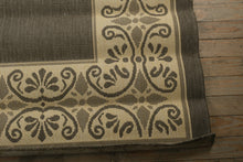 Load image into Gallery viewer, Capel Solaria Border Area Rug – Cocoa &amp; Natural Tones, 9'3" × 12'9"
