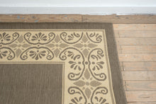 Load image into Gallery viewer, Capel Solaria Border Area Rug – Cocoa &amp; Natural Tones, 9'3" × 12'9"
