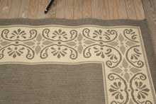 Load image into Gallery viewer, Capel Solaria Border Area Rug – Cocoa &amp; Natural Tones, 9'3" × 12'9"
