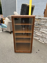 Load image into Gallery viewer, Oak Glass-Front Media &amp; Display Cabinet
