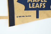 Load image into Gallery viewer, Vintage 1970 Toronto Maple Leafs NHL Services Felt Pennant Hockey
