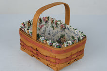 Load image into Gallery viewer, 1994 Longaberger Mothers Day Basket Combo Vintage Floral Liner and Protector
