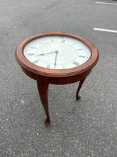 Load image into Gallery viewer, Traditional Cherry Clock Side Table
