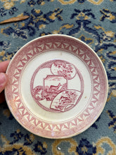 Load image into Gallery viewer, Antique Doulton “Warwick” Transferware Plate – Red Aesthetic Movement Pattern, Registered 1879 (6”)
